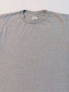 Pro Club Youth | Heather Gray Heavyweight Tee | Size Large | Blank Crew Neck